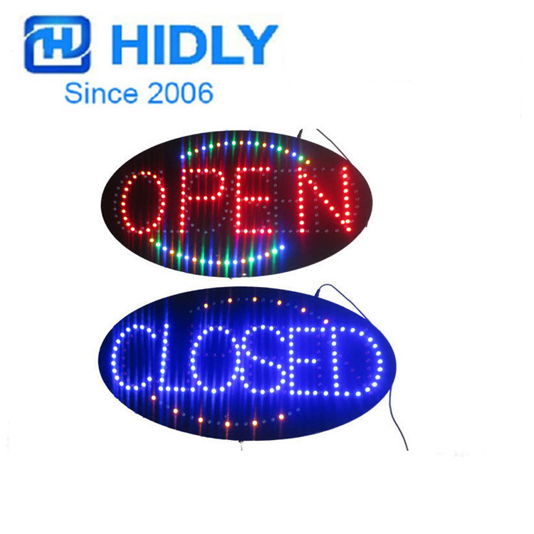 供应CE FCC 认证LED open closed标识牌HSO0061海得利新款