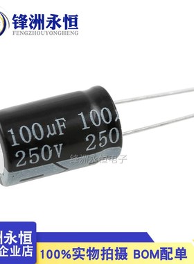 250V100UF 16*25mm 电解电容 全新现货