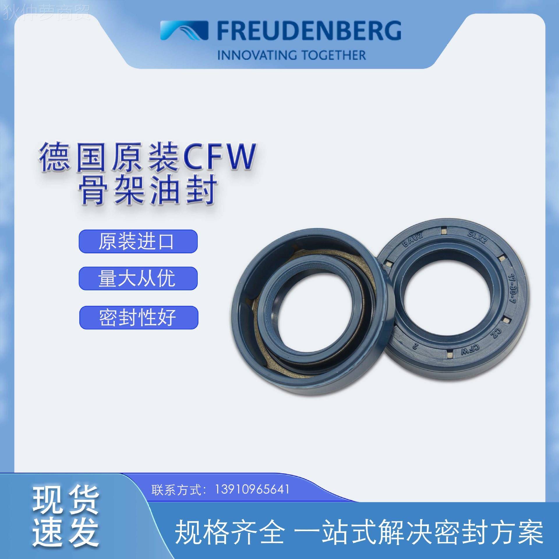 德国CFW原装AU货2LX2B尺寸17*30*7骨S架油封密17*30*7封件耐油耐