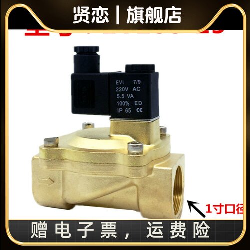 型电磁阀 3分/4分/6分/1寸水阀 2V130-15气阀 AC220V DC24V