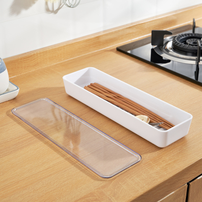 日本KM.1373.方形筷子盒带盖筷子餐具收纳盒 米木日式家居