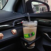 车载杯架固定扩展器改装 大口径出风口水壶架固定座汽车用空调神器