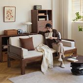 实木罗汉床新中式 两用沙发床罗汉榻 沙发小户型客厅推拉床简约明式