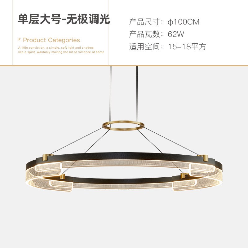 2024年新款客厅吊灯餐厅卧室灯A现代简约家用大气创意北欧轻奢灯