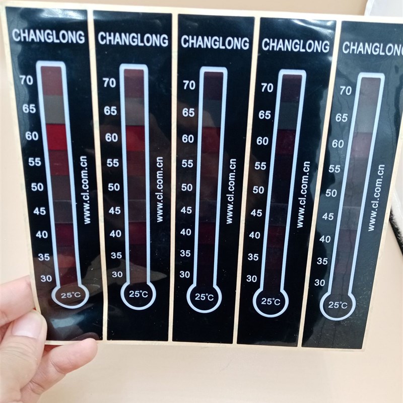 S-NWDJ-10A25-70度 可反复变色测温纸测温贴片可逆温度标签