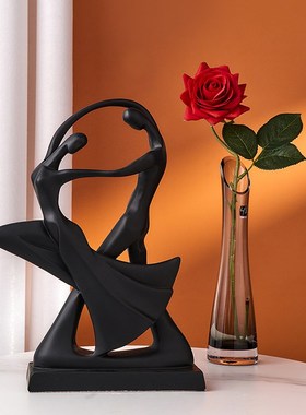 创意现代抽象家居饰品树脂工艺品摆设客厅办公室酒柜装饰品小摆件