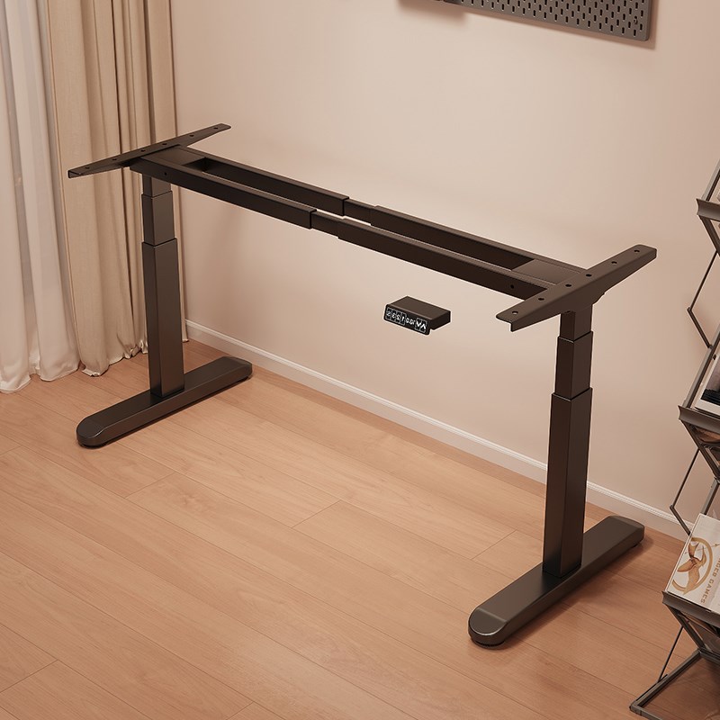 实木电动升降桌电脑桌电竞桌子家用可升降学习桌办公桌书桌工作台