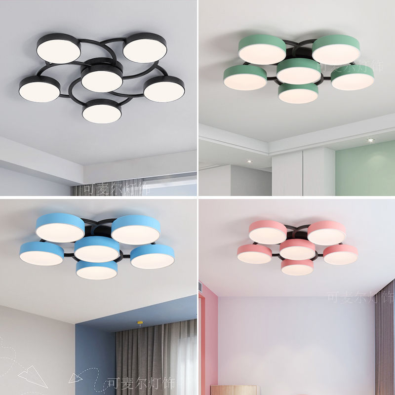 轻奢简约客厅主灯 北欧现代新款大厅餐厅卧室吊灯书房吧台led灯具