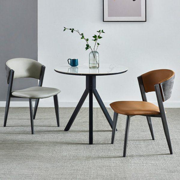 岩板圆桌餐桌休闲门店接待洽谈桌椅组合阳台桌子家用郁金香小圆桌,住宅家具,岩板餐桌,淘宝优惠券,粉丝福利购,淘宝优惠卷