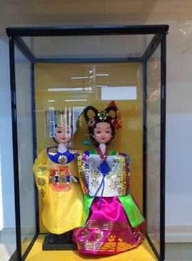 韩式新婚展示娃娃摆件料理店民俗家居摆件