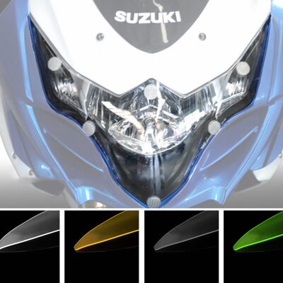 适用GSX R1000 GSXR1000 2009-2016年改装大灯保护片前车灯保护罩