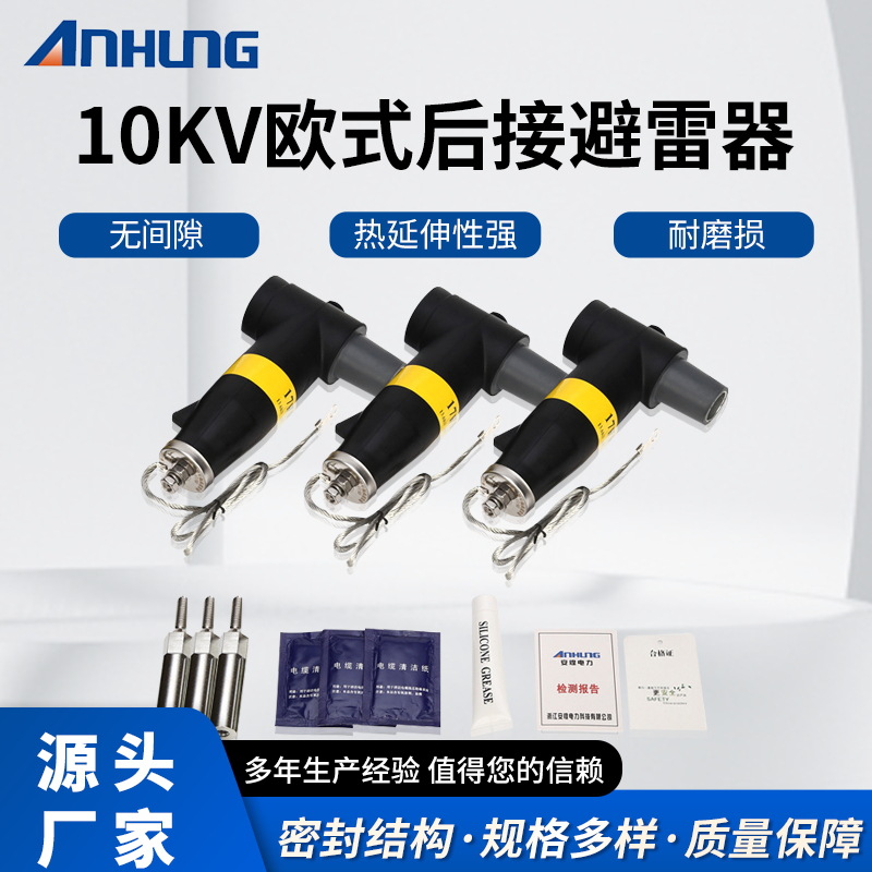 10KV欧式后接避雷器可触摸配电箱高压绝缘智能分支箱后插拔电缆
