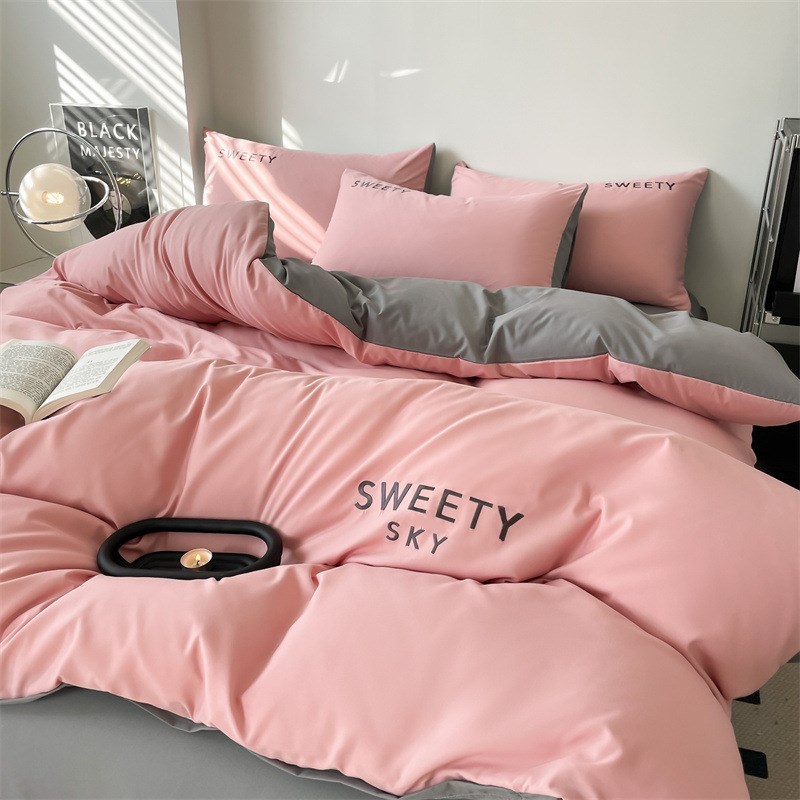 被子八件套带床单枕头被芯空调被床上用品七四件套单双人被褥全套