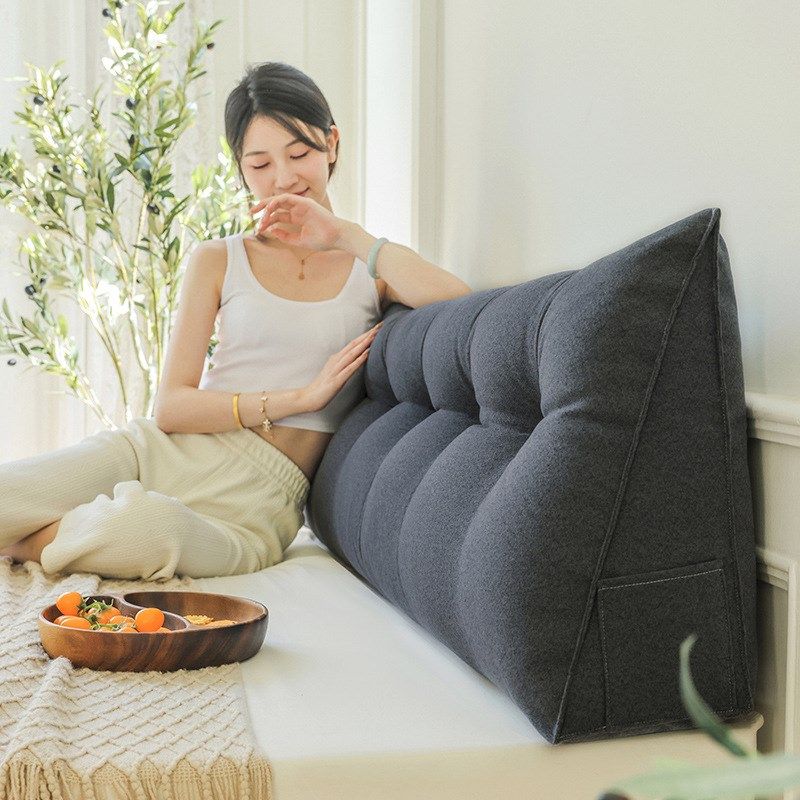 厂家床头靠垫三角大靠背简约软包床上护腰靠枕纯色沙发靠背垫,居家布艺,靠垫/抱枕,淘宝优惠券,粉丝福利购,淘宝优惠卷