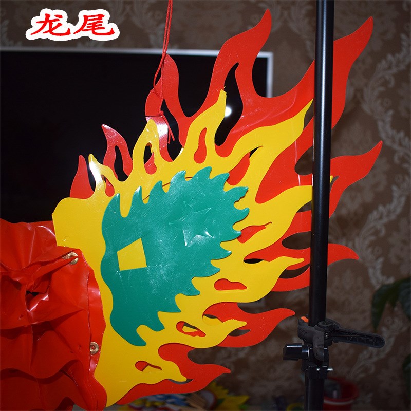 龙形灯笼纸龙挂饰端午节中秋节超市装饰拉花龙灯笼龙年塑纸庙会龙