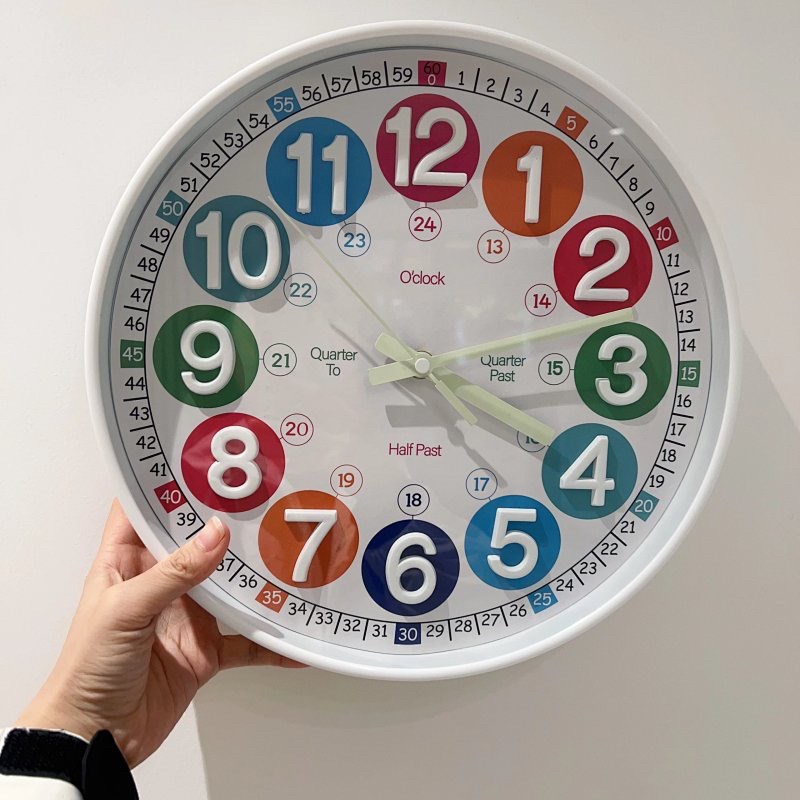 德单认时挂钟 普通/夜光 教孩子轻E松读出钟表时间 从小时间管理