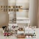 扬盈奶油风智能床头柜高款 卧室床边柜现代简约收纳柜储物书架一体