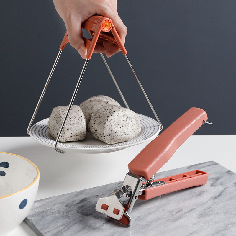 厨房不锈钢黑科技防烫夹起盘夹子蒸架防滑碗夹家用烤箱提盘取盘器