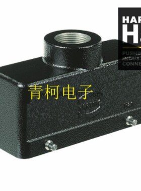 HARTING连接器 19370241421 Han M 24B IP65 黑色双扣顶出M25上壳