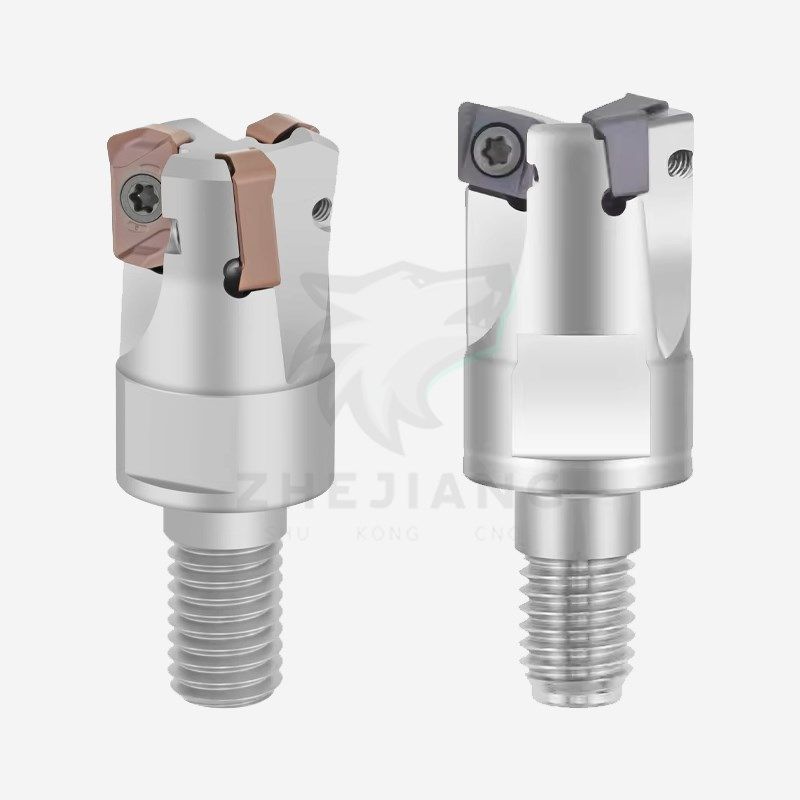 小径刀头ESE 4NTE90 ASM07 EXN03钨钢抗震刀杆锁牙式铣刀头分体式