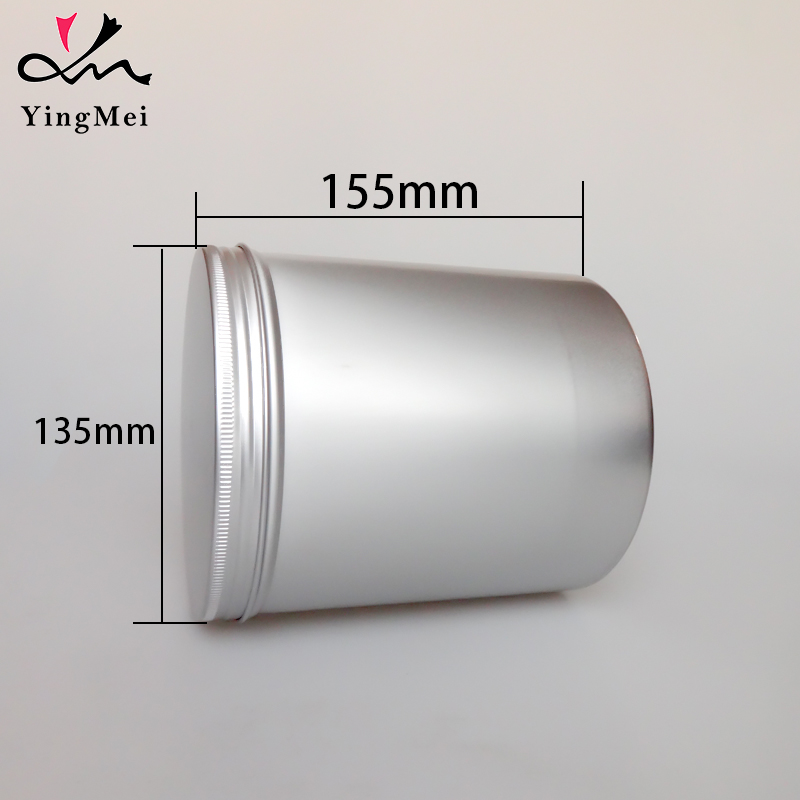 135*155mm密封螺纹大铝罐通A用一斤装大金属纯铝茶叶罐 茶饼储存