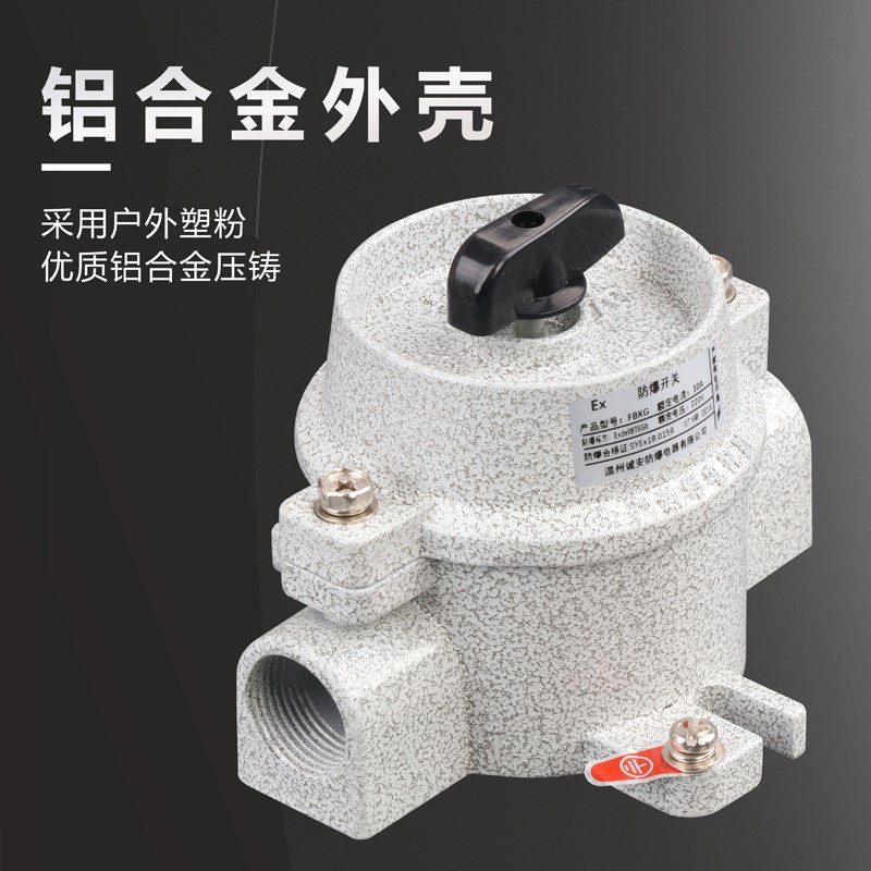 防爆照明开关SW-10防水220V 380V防爆开关墙壁插座1U0A16A控制按