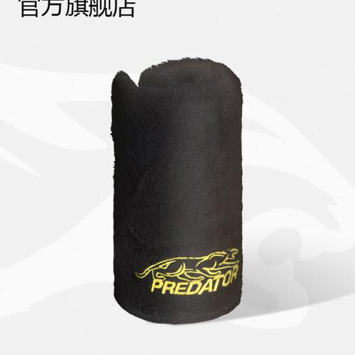 美洲豹台球擦杆布纯毛巾棉黑色保养球杆布专业专用台球配件