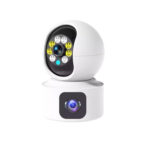 无线摄像头双镜头监控器无死角360度家用手机远程室外户高清夜视