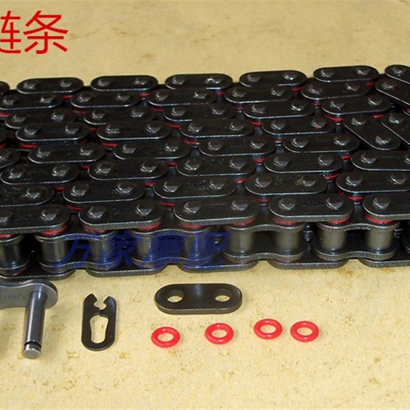 摩托车地平线跑车油封大链条传动链条420/4I28/428H/520链条连条