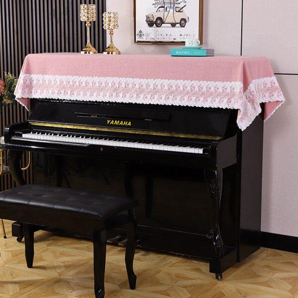 钢琴罩高档盖布半罩防尘罩轻奢钢琴布盖巾防尘布遮盖布简约北欧风