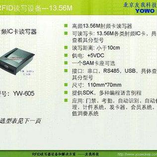 USB IC卡读卡器,RFID读写器,YW-605HA, 支持跨web浏览器和安卓