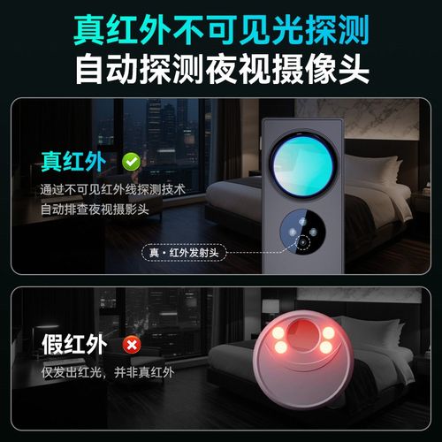 摄像头智能探测仪多功能酒店自查防窥神器防偷摄防偷拍红外探测器