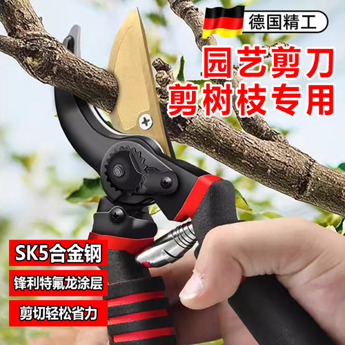 园艺剪刀剪树枝专用修枝剪粗枝修花剪子园艺园林果树sk5家用省力
