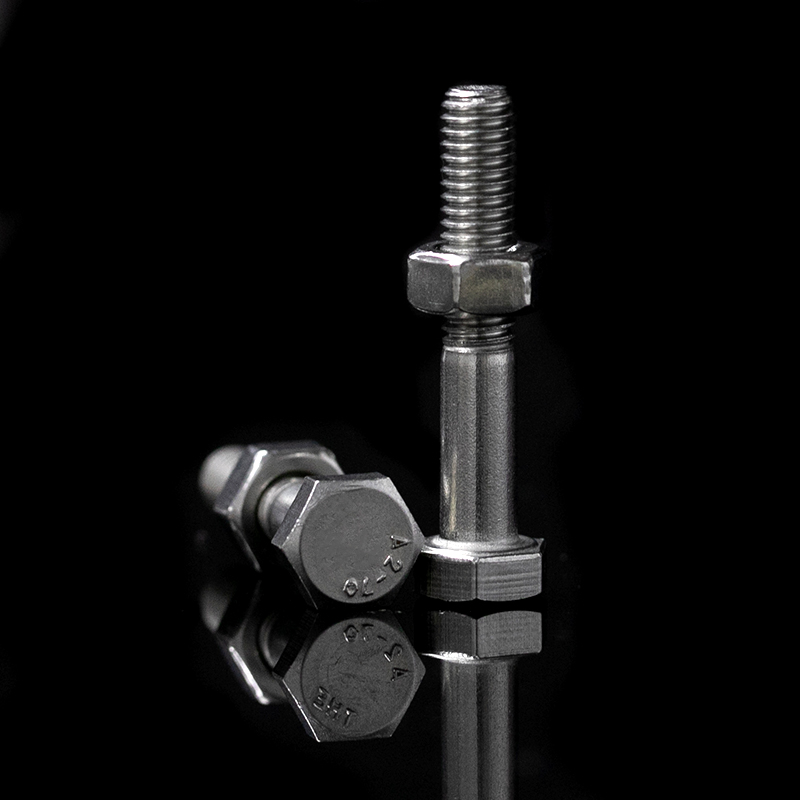 304不锈钢半牙外六角螺栓螺丝螺母套装组合加长螺杆M6M8M10M12-30