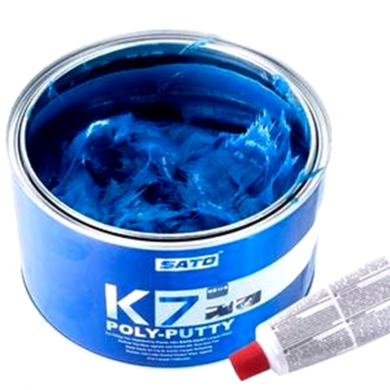 K5钣金灰K7纤维灰不开裂原子灰车保险杠金属塑料腻子修复SATD塞塔