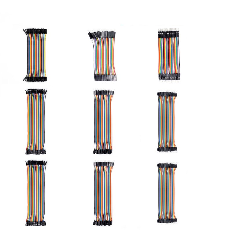 40P彩色杜邦线 母对母 公对母 公对公头 40根一排 10//21/30/40CM