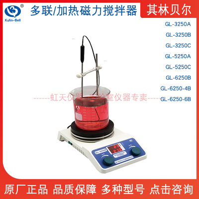 其林贝尔加热磁力搅拌器 GL-3250ABC/GL-5250AC 多联GL-6250B4B6B