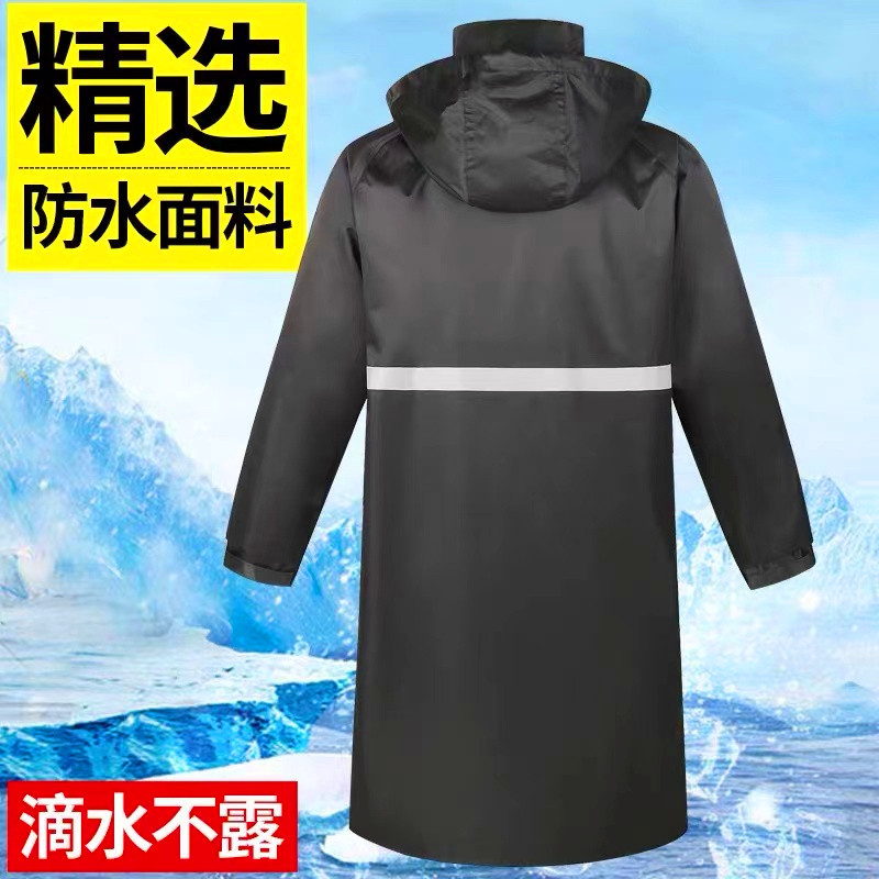 单位采购消防劳保雨衣防暴雨长款全身连体雨衣荧光反光防水雨衣