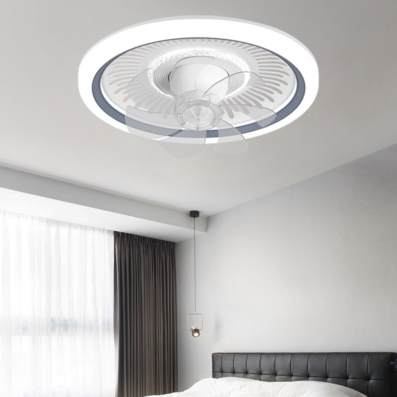 卧室吊扇灯2025新款客厅儿童房饭厅主I卧全屋吸顶灯带风扇摇头静