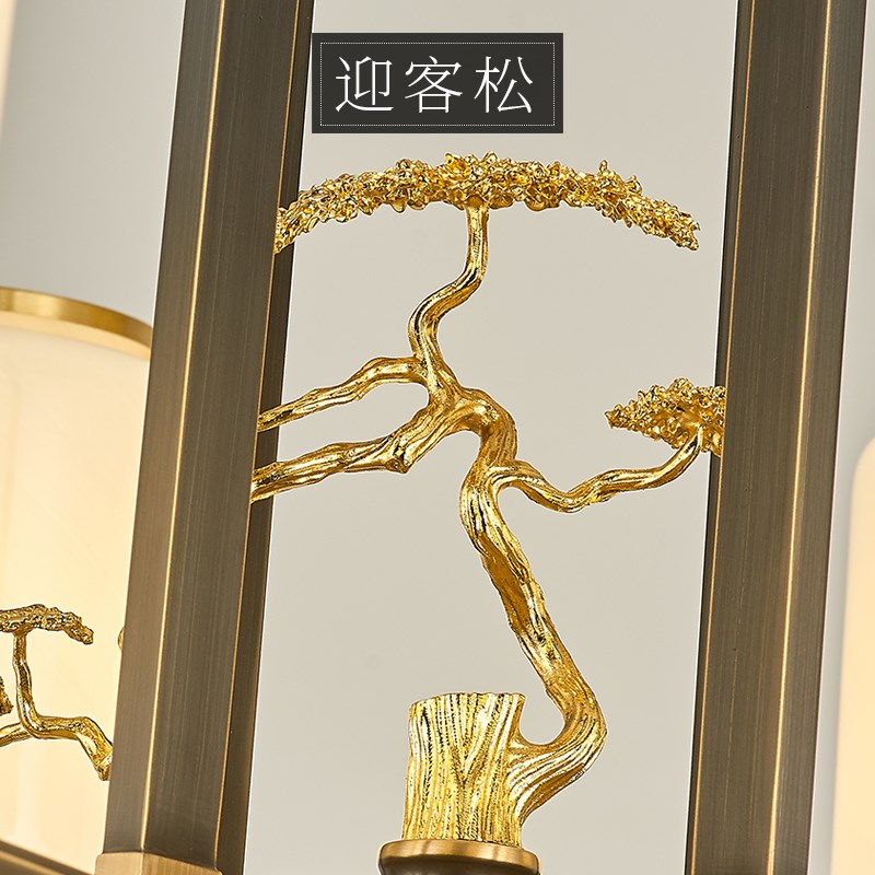 新中式吊灯全铜客厅灯现代简约新款大气卧室餐厅灯禅W意中国风灯