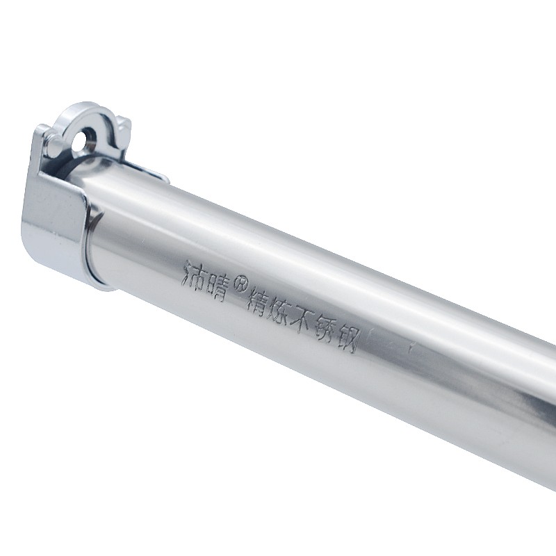 定制 304不锈钢挂衣杆 衣柜衣架挂杆 固定晾衣杆单杆开口式杆可取