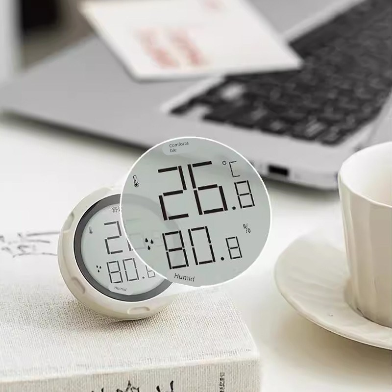 家用电子数显示器温度计干湿表高精度室内婴儿房壁挂室Y温精密精