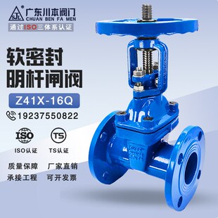 阀门明杆暗杆Z41X弹性自来水消防密封法兰闸阀手动耐磨螺纹一体