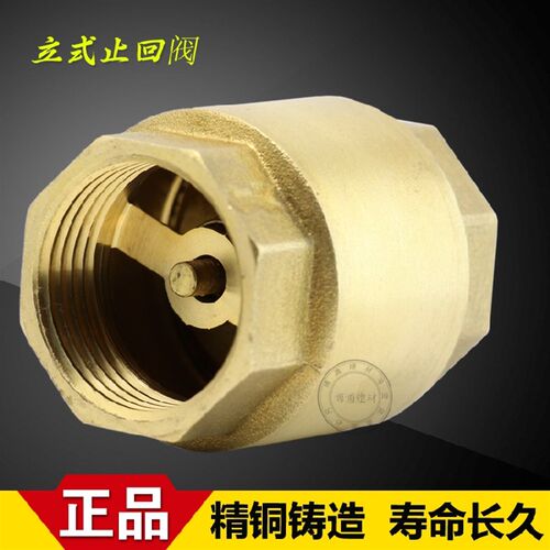 立式止回阀黄铜 单向阀 4分 6分 1寸 H12X-16T
