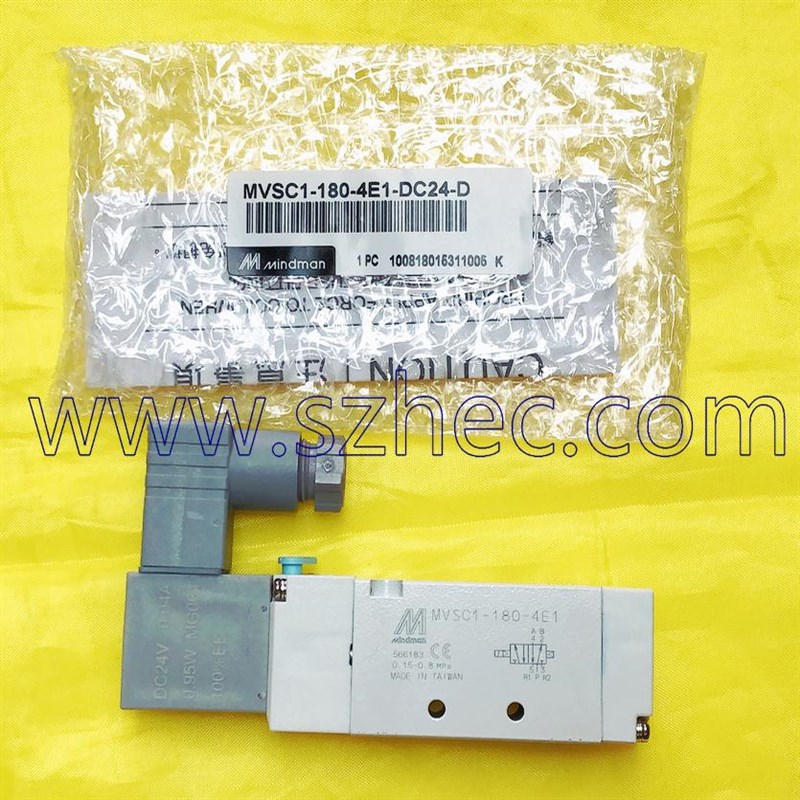 台湾金器 MINDMAN电磁阀出线端子MVSC1-180-4E1-DC24 AC220-D L W