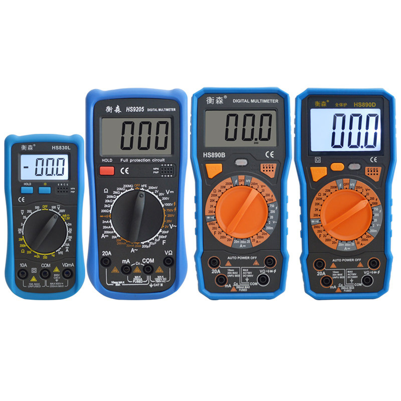 衡森全保护数字万用表防烧万能表HS890D学生电工电子维修仪表包邮,金属材料及制品,金属丝/绳/缆,淘宝优惠券,粉丝福利购,淘宝优惠卷