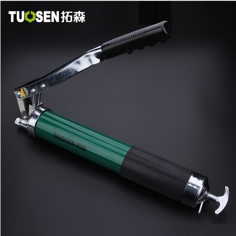 拓森精品黄油枪 挖掘机手动单压双压杆重型牛油枪高压600CC黄油机