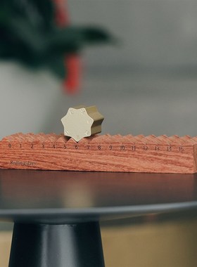 煦时MINI翻滚日历 木质台历 实木万年历 桌面摆件 创意礼物定制