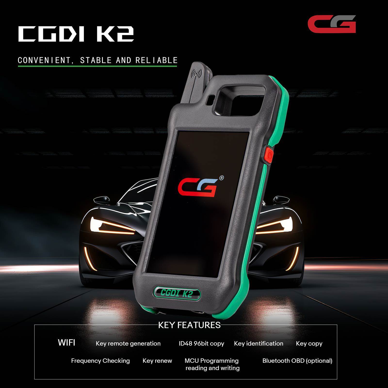 CGDl K2 Key Tool Remote Generator Support 96Bit ID48 海外版