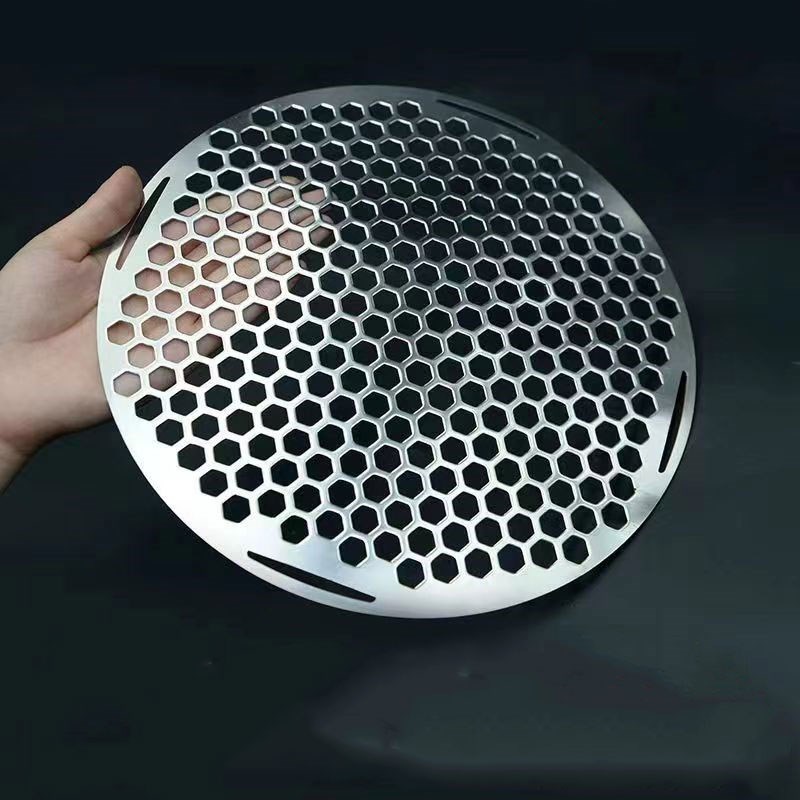 碳炉加厚304不锈钢烤网烧烤网篦子六角形网格火钵网围炉煮茶配件